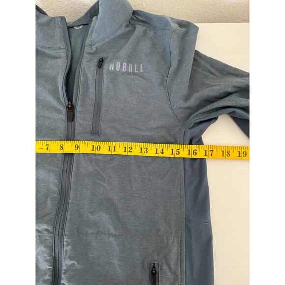 No Bull Thin Running Jacket- Mens size Small Blue Grey - Picture 6 of 6